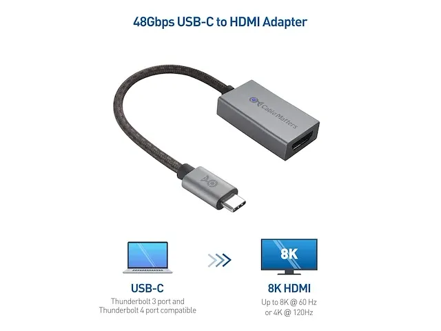 Cable matters 48gbps - afbeelding 2 van  4