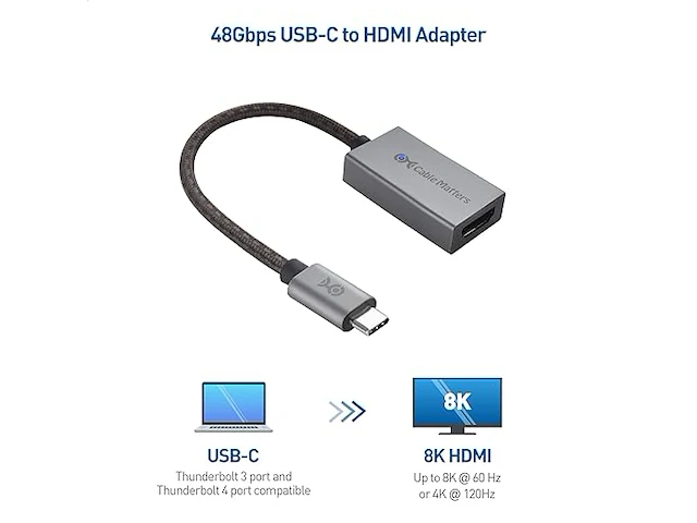 Cable matters 48gbps - afbeelding 2 van  3