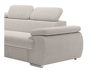 Cabrio linker hoek bank in beige ribfluwelen - afbeelding 6 van  9