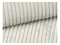 Cabrio linker hoek bank in beige ribfluwelen - afbeelding 8 van  9