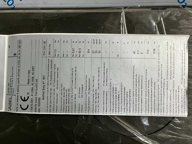 Cadel - kook 80 - houtkachel - afbeelding 2 van  10