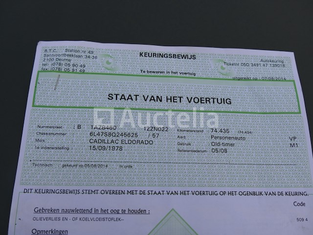 Cadillac cadillac eldorado voorouder auto (vin: 6l47s8q245625) - afbeelding 16 van  37