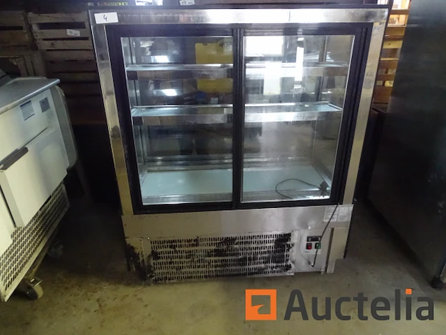 Cake showcase aanrechtkoelkast eden500 op wielen (2 schuifdeuren) - afbeelding 2 van  6