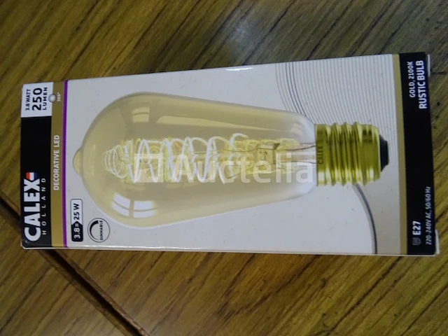 Calex e27 spiraal filament led lamp - afbeelding 1 van  3