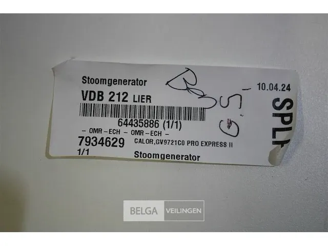 Calor gv9721c0 pro express ii stoomgenerator - afbeelding 5 van  6