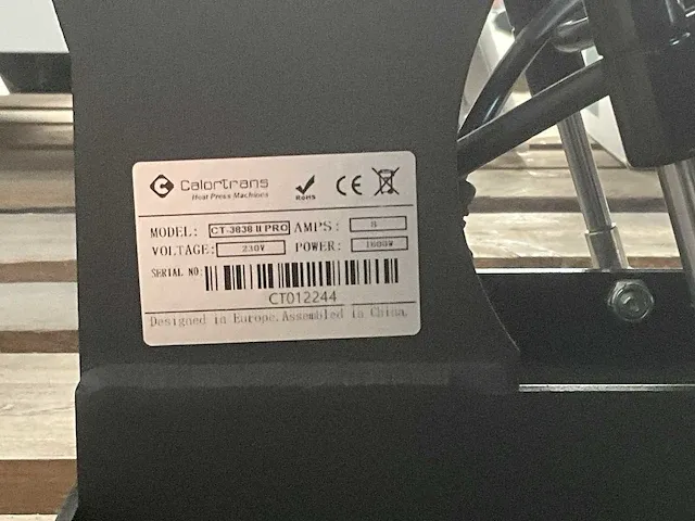 Calortrans ct-3838 ii pro textieldrukpersmachine - afbeelding 5 van  5