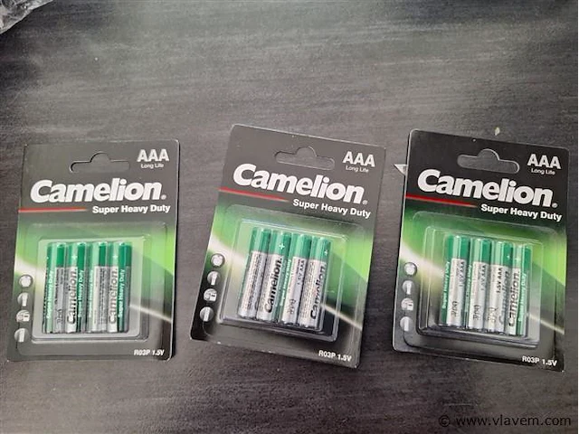 Camelion aaa batterijen 12 stuks - afbeelding 1 van  2