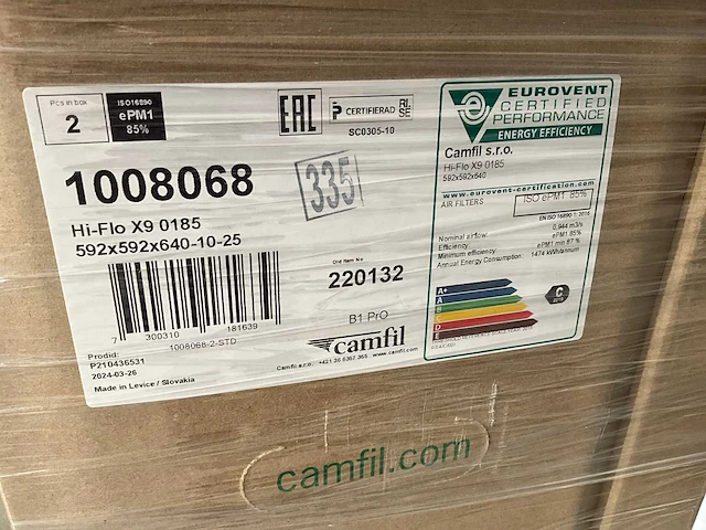 Camfil diverse luchtfilters (40x) - afbeelding 3 van  8