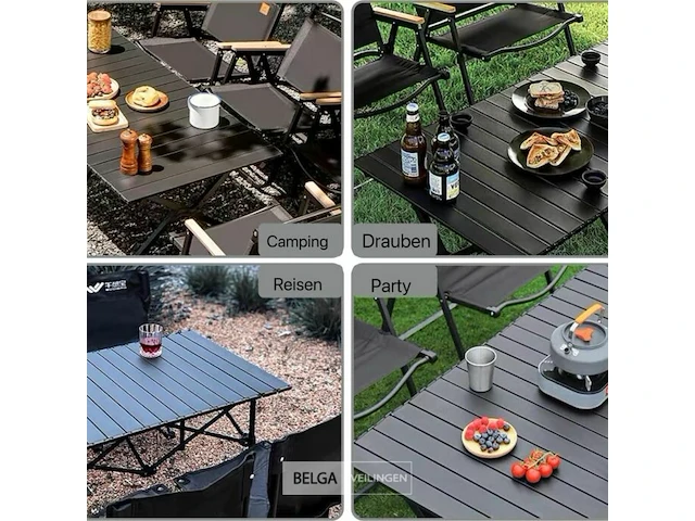 Camping set plooibaar tafel + 4 stoelen - afbeelding 1 van  5