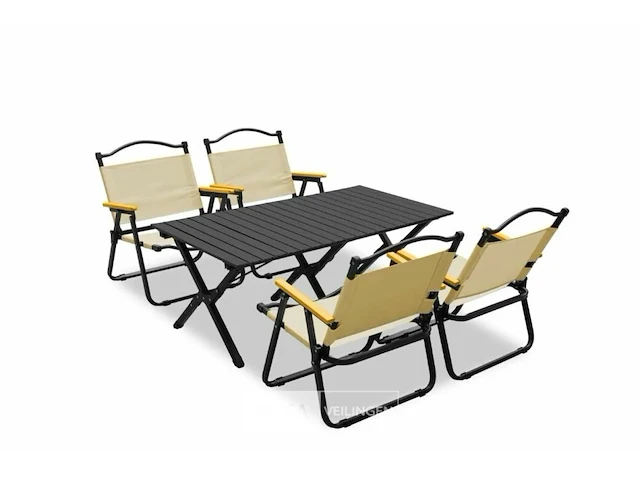 Camping set plooibaar tafel + 4 stoelen - afbeelding 2 van  5
