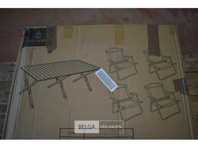 Camping set plooibaar tafel + 4 stoelen - afbeelding 5 van  5