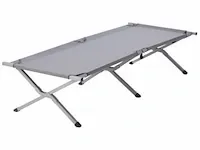 Campingbed grijs opvouwbaar - afbeelding 1 van  1