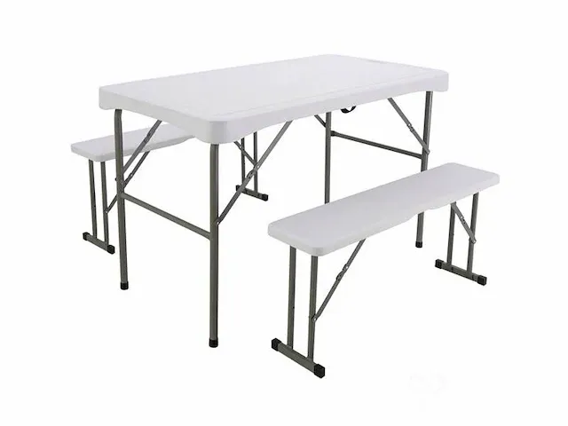 Campingtafel met banken - afbeelding 1 van  2