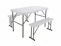 Campingtafel met banken - afbeelding 1 van  2