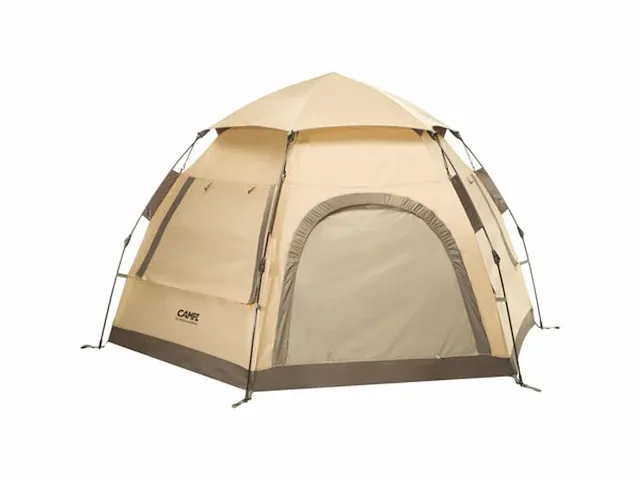 Campz hexa ot 3p tent, beige/grijs - afbeelding 1 van  11