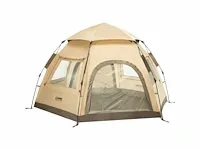 Campz hexa ot 3p tent, beige/grijs - afbeelding 6 van  11