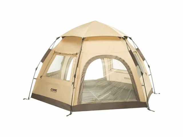 Campz hexa ot 3p tent, beige/grijs - afbeelding 7 van  11