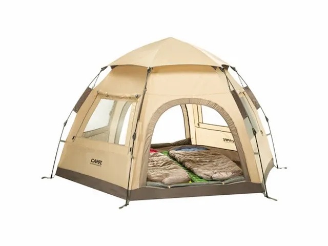 Campz hexa ot 3p tent, beige/grijs - afbeelding 9 van  11