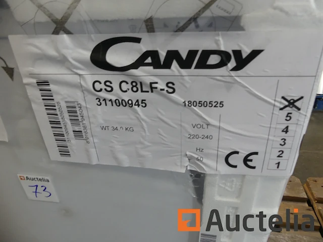Candy condenserende droger csc8lf-s - afbeelding 2 van  3