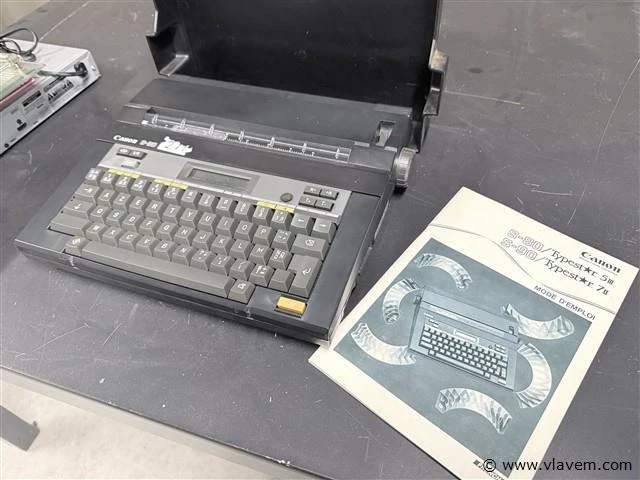 Canon mini typmachine met gebruiksaanwijzing - afbeelding 2 van  5