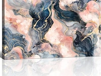 Canvas modern marble print 90x60 - afbeelding 2 van  2
