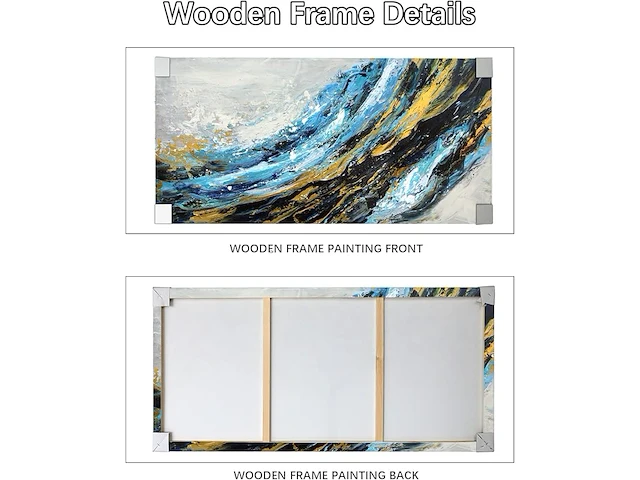Canvas muurkunst met houten lijst - afbeelding 3 van  5