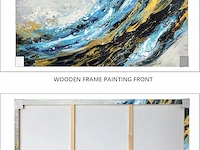 Canvas muurkunst met houten lijst - afbeelding 3 van  5