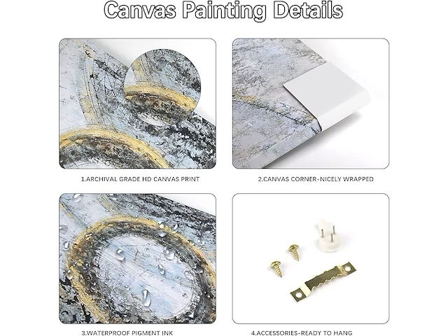 Canvas muurkunst met houten lijst - afbeelding 5 van  5