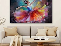 Canvas schilderij - ballarina 120x80 cm