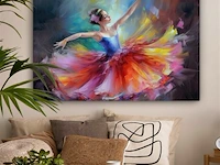 Canvas schilderij - ballarina 120x80 cm - afbeelding 2 van  4