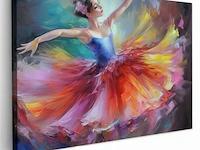 Canvas schilderij - ballarina 120x80 cm - afbeelding 3 van  4