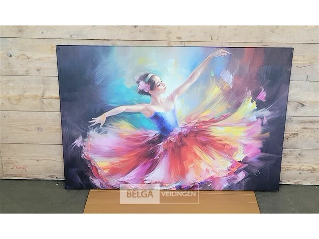 Canvas schilderij - ballarina 120x80 cm - afbeelding 4 van  4