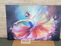 Canvas schilderij - ballarina 120x80 cm - afbeelding 4 van  4
