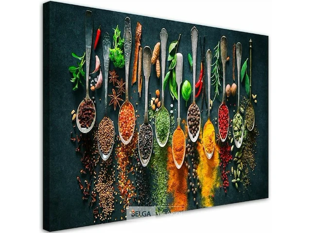 Canvas schilderij - kruidenmelange 120x80 cm. - afbeelding 2 van  3