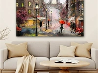 Canvas schilderij - parijs/eifeltoren 140x90 cm.