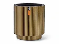 Capi europe - vaas cilinder groove xl - 34x35 - goud - afbeelding 1 van  1