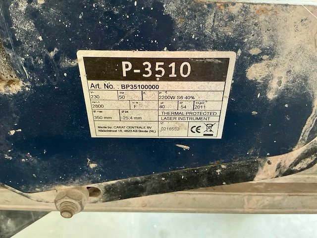 Carat p-3510 tegelsnijapparaat - afbeelding 8 van  16