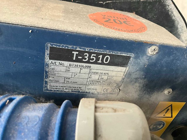 Carat t-3510 steenzaagmachine - afbeelding 4 van  7