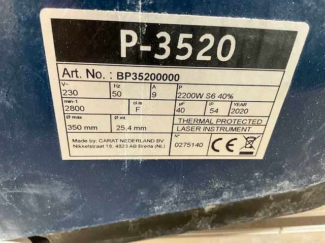 Carat tafel steenzaagmachine - afbeelding 8 van  8