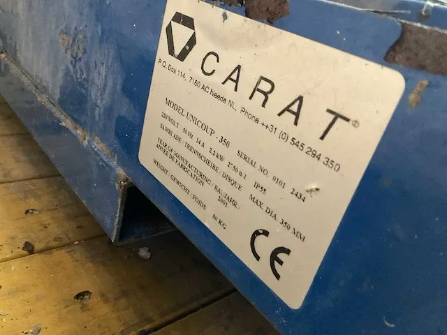 Carat unicoup 350 tegelzaagmachine - afbeelding 5 van  5