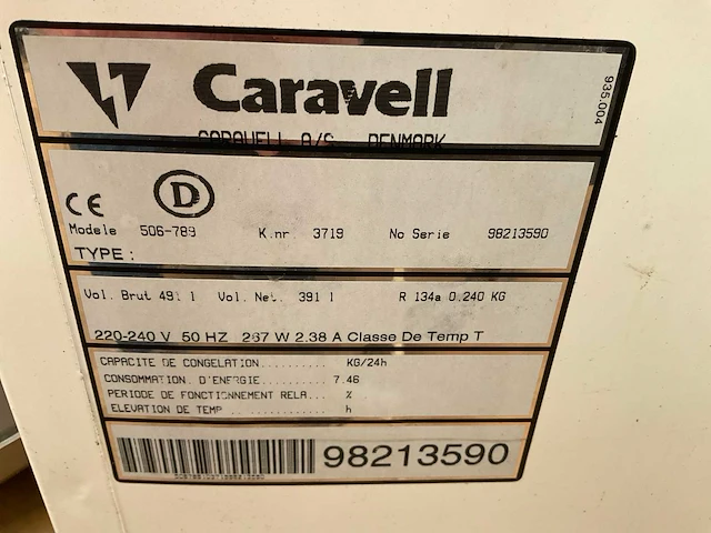 Caravell 506-789 vriezer met glasdeur - afbeelding 3 van  3