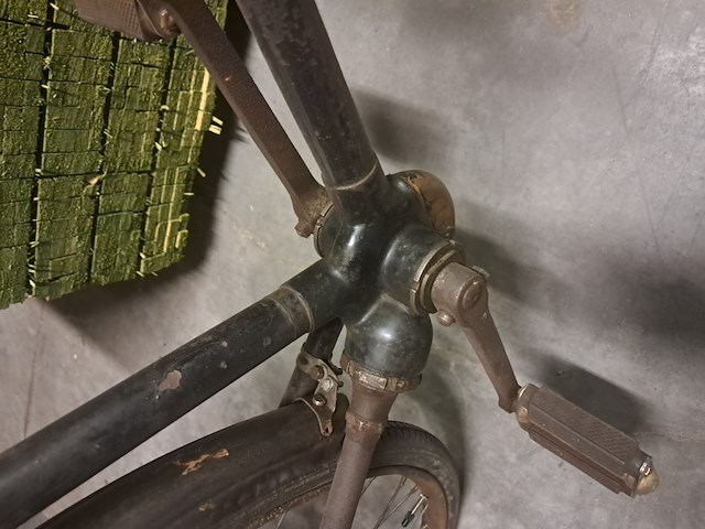 Cardan fiets bj 1910 merk fn samen met amaille plaat fn - afbeelding 2 van  9