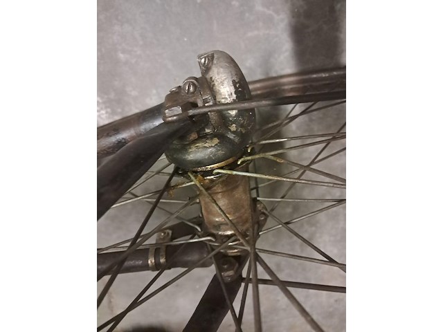 Cardan fiets bj 1910 merk fn samen met amaille plaat fn - afbeelding 3 van  9