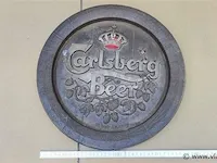 Carlsberg bier origineel houten reclamebord - afbeelding 1 van  4