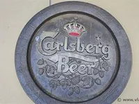 Carlsberg bier origineel houten reclamebord - afbeelding 3 van  4