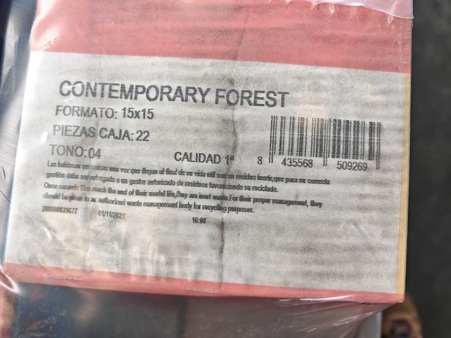 Carmen contemporary forest mat wandtegel 15x15 cm 20,77 m² - afbeelding 6 van  7