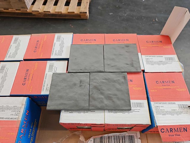 Carmen contemporary obsidian mat wandtegel 15x15 cm 44,55 m² - afbeelding 2 van  7