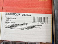 Carmen contemporary obsidian mat wandtegel 15x15 cm 44,55 m² - afbeelding 6 van  7