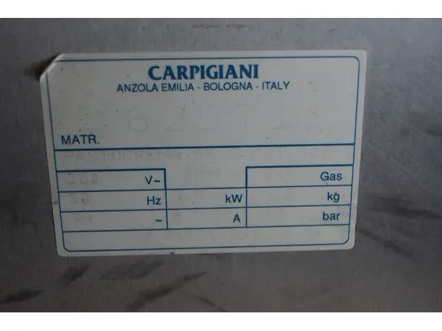 Carpigiani pasto crema 55s 50liter - afbeelding 8 van  8