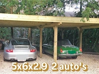 Carport 2 autos 5x6x2,9 - afbeelding 1 van  1